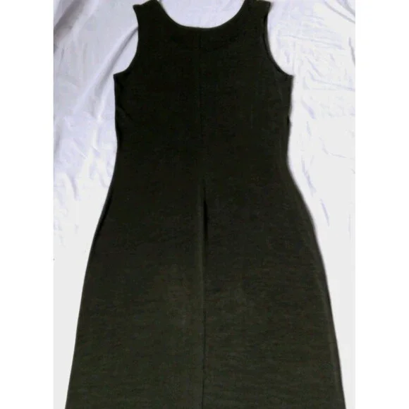 Vintage Coldwater Creek Acetate Blend Stretch Maxi Dress Green Womens Medium - Picture 12 of 13